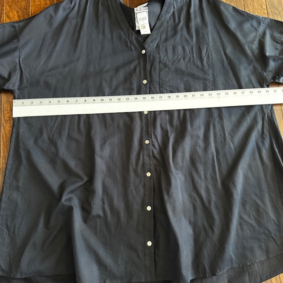 NEW Soma size XXL Black Oversized Button Up Swim Coverup - Picture 9 of 10